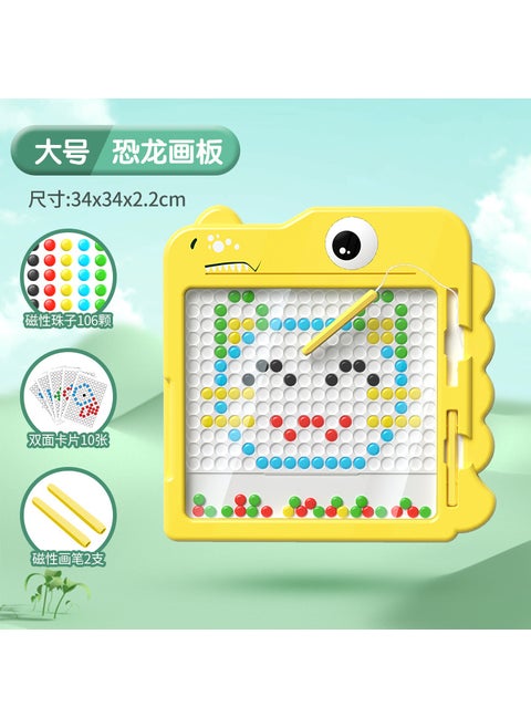 Magnetic Duck Drawing Board for Kids Dinosaur Magnetic Sketchpad-Large-Yellow
