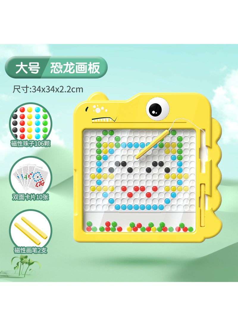 Magnetic Duck Drawing Board for Kids Dinosaur Magnetic Sketchpad-Large-Yellow