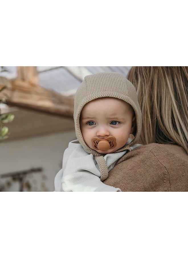 BIBS - Pack of 2 Supreme Silicone Pacifier S1 - Ivory And Blush - Image 1