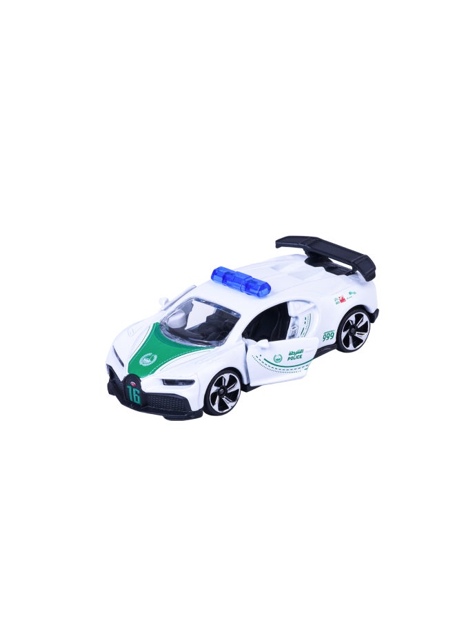 Majorette Dubai Police Deluxe Series Single Pack Die Cast – Bugatti Chiron (1:64 Scale) – Die-Cast Toy Car for Kids & Collectors - Image 3