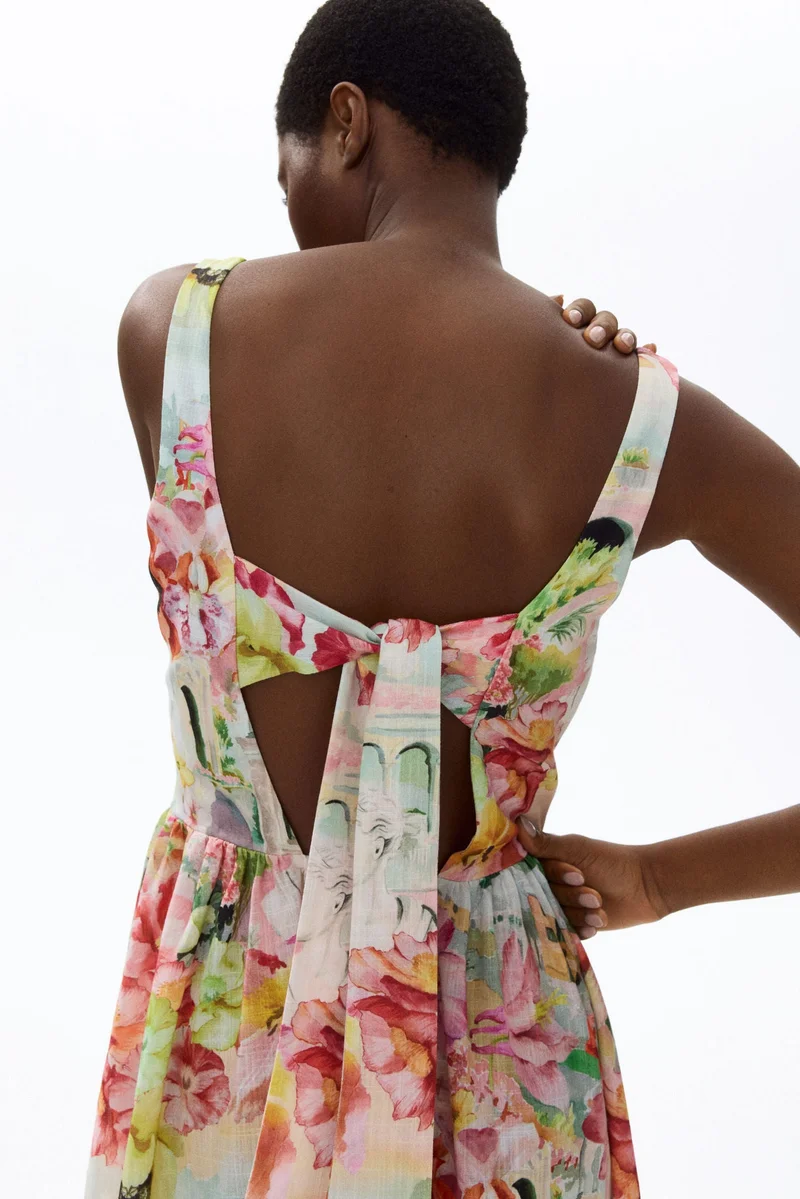 H&M Corset-bodice dress