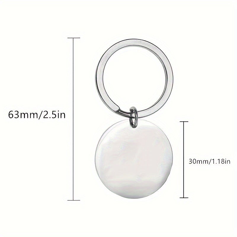 ofeankri Chic Stainless Steel Keychain - Perfect Mother's Day & Thanksgiving Gift, Durable Metal Bag Charm for Women - Image 4