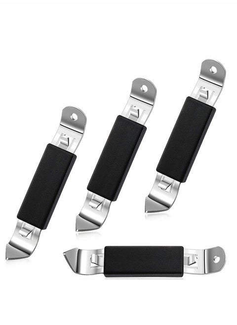 Magnetic Bottle Openers Classic Stainless Steel Punch Opener Can Tapper Bottle Opener with Magnet for Refrigerator Camping and Traveling