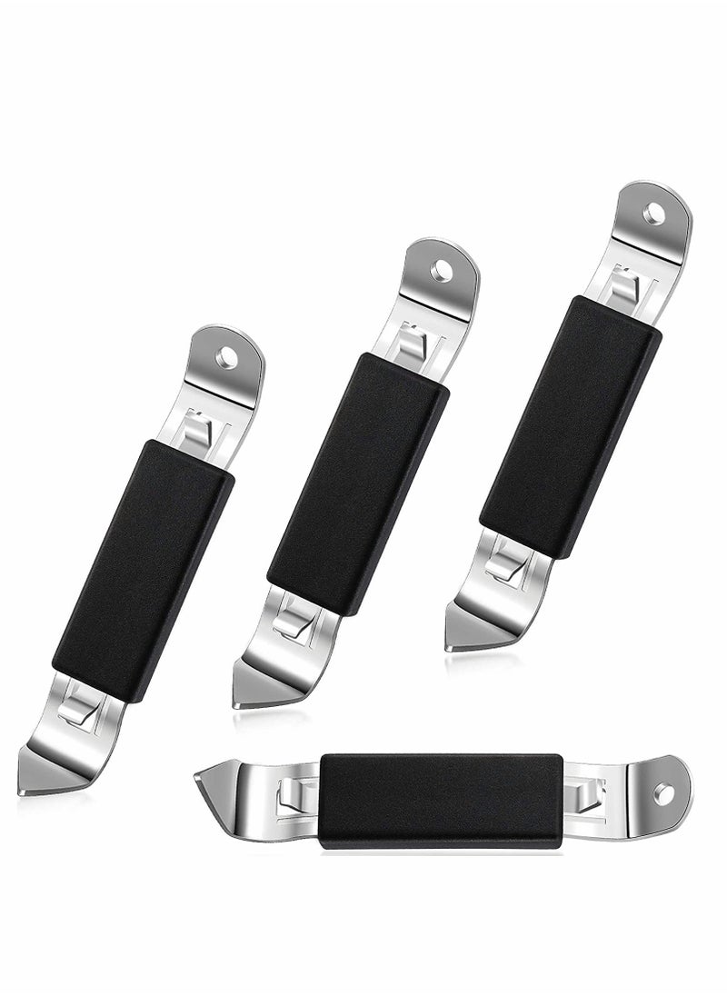 Magnetic Bottle Openers Classic Stainless Steel Punch Opener Can Tapper Bottle Opener with Magnet for Refrigerator Camping and Traveling
