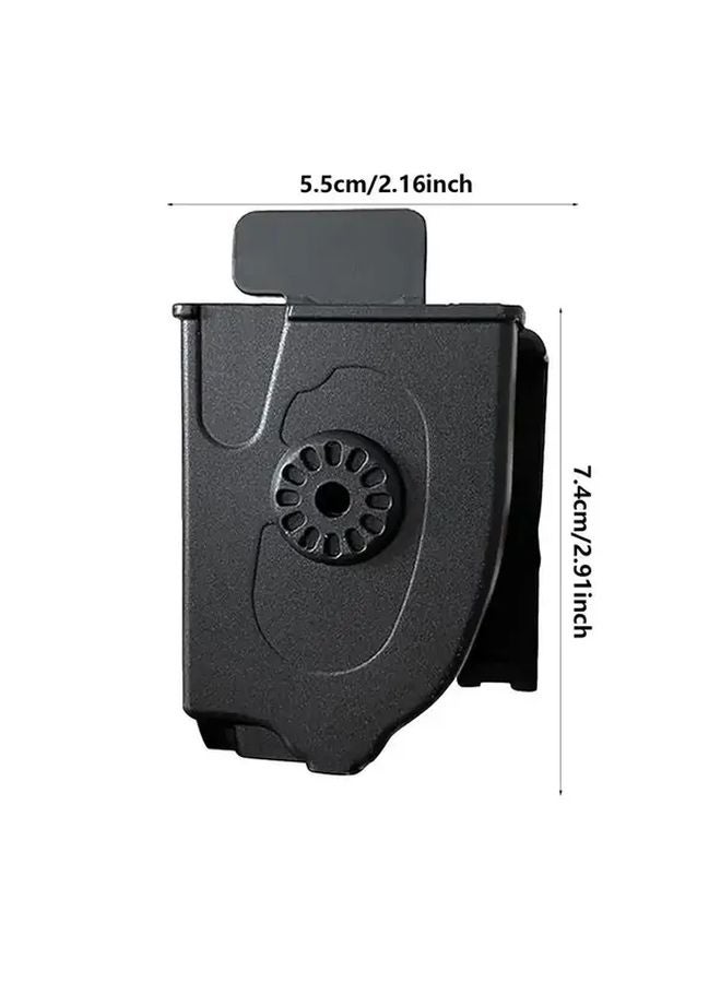 Black Sheath Tactical Folding Scissors Holster Heavy Duty ABS Plastic Belt Case for Emergency Rescue Outdoor Survival Camping EDC - Image 1