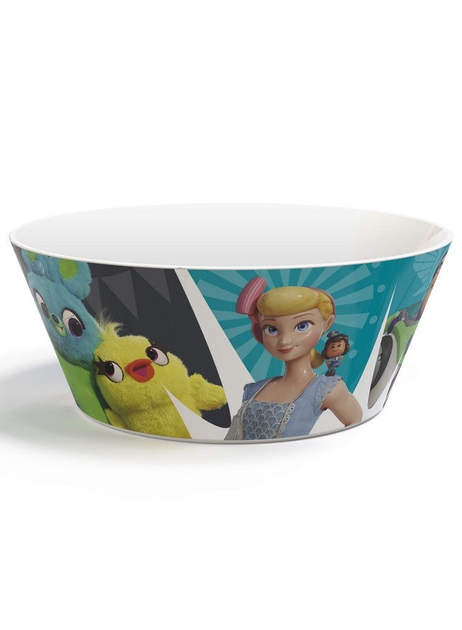 زاك ديزاينز زاك! مجموعة أواني طعام ديزني وبيكسار توي ستوري 4 مكونة من 5 قطع من البلاستيك المتين والفولاذ المقاوم للصدأ تتضمن زجاجة مياه وطبق 8 بوصة وشوكة وملعقة ووعاء 6 بوصة مناسبة للأطفال من سن 3 سنوات فما فوق - Image 4