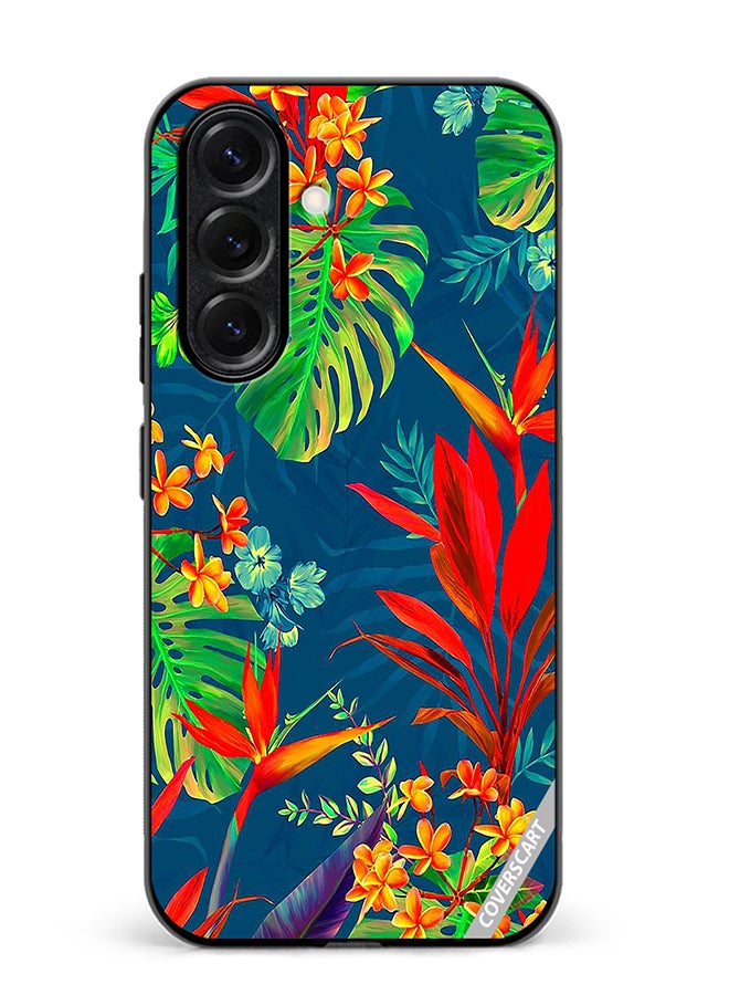 VR CREATIVE Protective Case Cover For Samsung Galaxy S25 Flower Design Multicolour