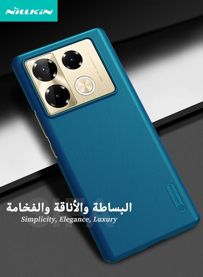 Asan Ge Infinix Note 40 Pro/40 Pro+ 5G Case, Frosted Ultra Thin Phone Case, [Military Grade Shockproof] [Anti-Scratch] [Anti-Slip] [Anti-Fall] Tough Back Cover for Infinix Note 40 Pro/40 Pro+ 5G, Blue - Image 3
