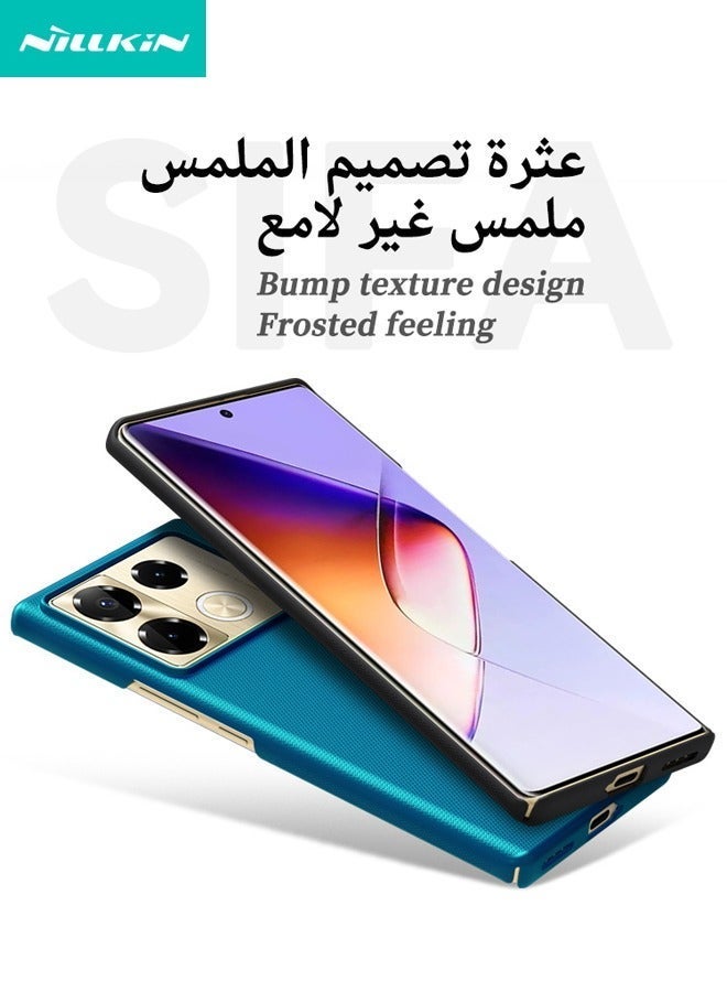 Asan Ge Infinix Note 40 Pro/40 Pro+ 5G Case, Frosted Ultra Thin Phone Case, [Military Grade Shockproof] [Anti-Scratch] [Anti-Slip] [Anti-Fall] Tough Back Cover for Infinix Note 40 Pro/40 Pro+ 5G, Blue - Image 2