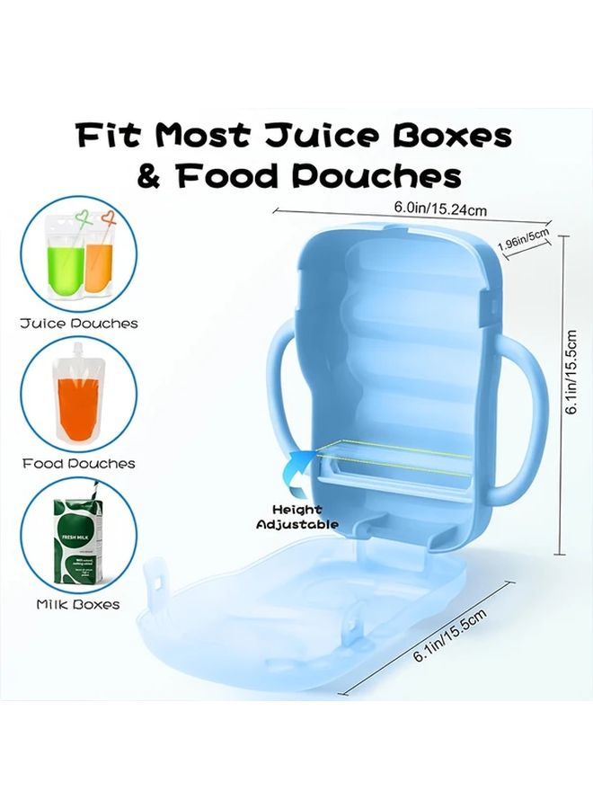 Blue Green Baby Bag Holder Reusable Leak Proof Dishwasher Safe Food Container - Image 3