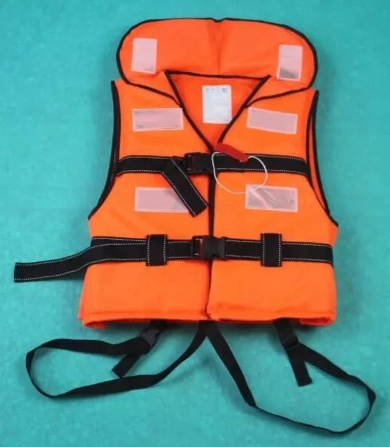 TheMujtaba Life Jacket (Pack of 1) Polyster Fabric for Adult Safety Jacket Along with Whistle for Swimming, Boating, - Image 4