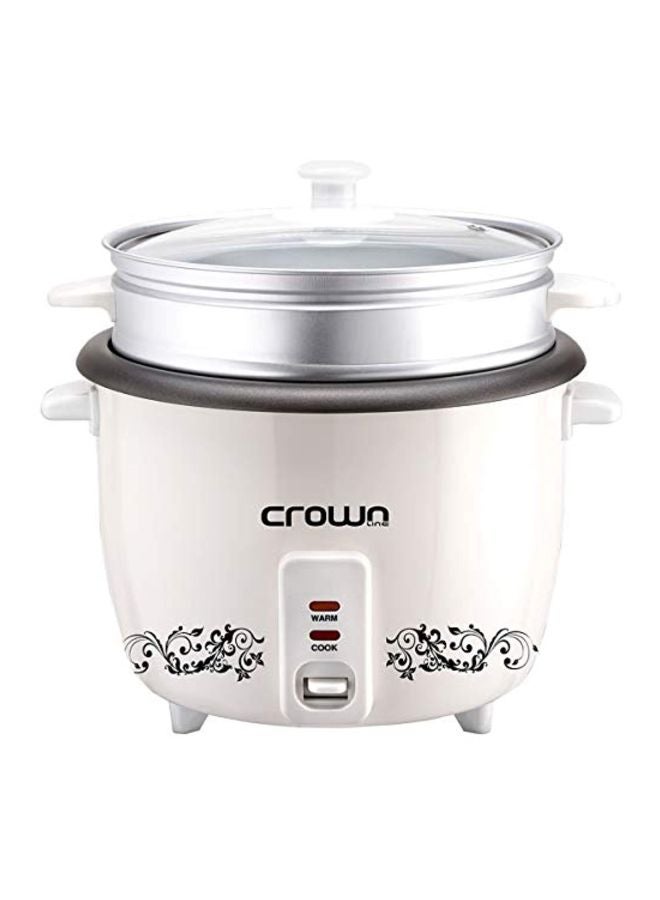 كراون لاين جهاز طهي الأرز سعة 0.6 لتراً 0.6 L 300 W RC-168 أبيض - Image 1