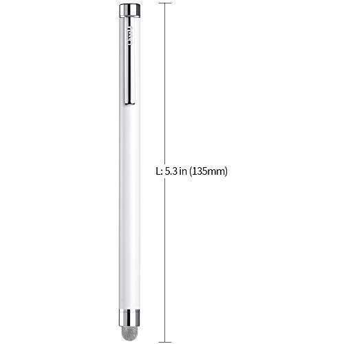 ChaoQ Stylus Pens for Touch Screens, ChaoQ 4 Pcs Mesh Fiber Stylus, with 4 Replaceable Mesh Tips and 4 Replaceable Rubber Tips (Silver, Black, White, Champagne) - Image 3