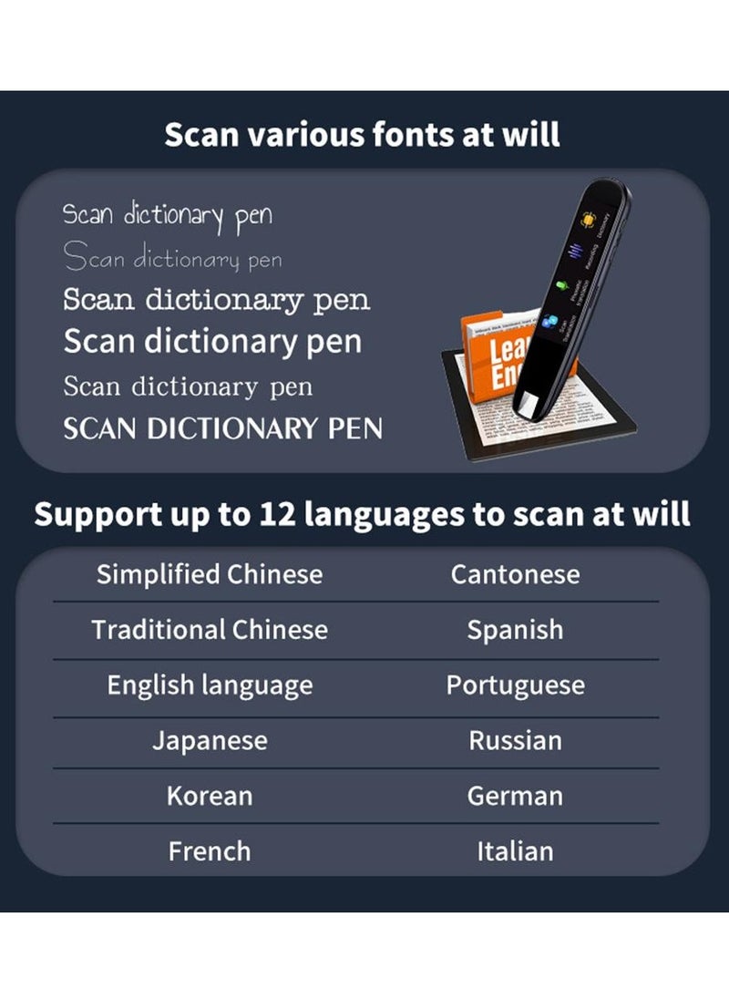 EVEREEN - Offline Translation Pen For Teacher Student Dictionary English Intelligent Scanning Point Reading 123 Languages Translator Pen - Image 1