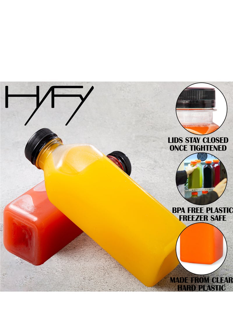 HYFY [10 PCS] 1 litre Plastic Juice Bottles 33.8oz Clear Plastic Bottles With Caps Milk Bottle Water Bottles For Kids Empty Bottle Zamzam Water Gym Water Bottle Reusable Plastic Juice Bottle - Image 3