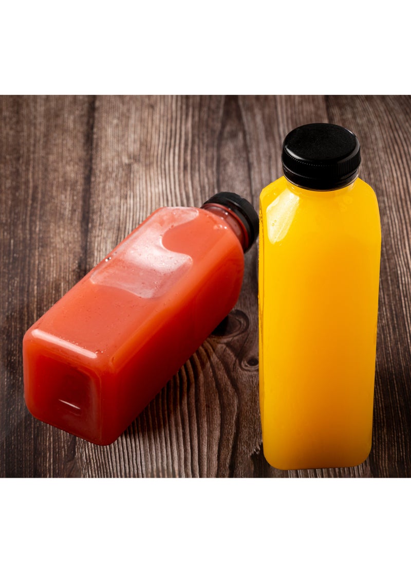 HYFY [10 PCS] 1 litre Plastic Juice Bottles 33.8oz Clear Plastic Bottles With Caps Milk Bottle Water Bottles For Kids Empty Bottle Zamzam Water Gym Water Bottle Reusable Plastic Juice Bottle - Image 5