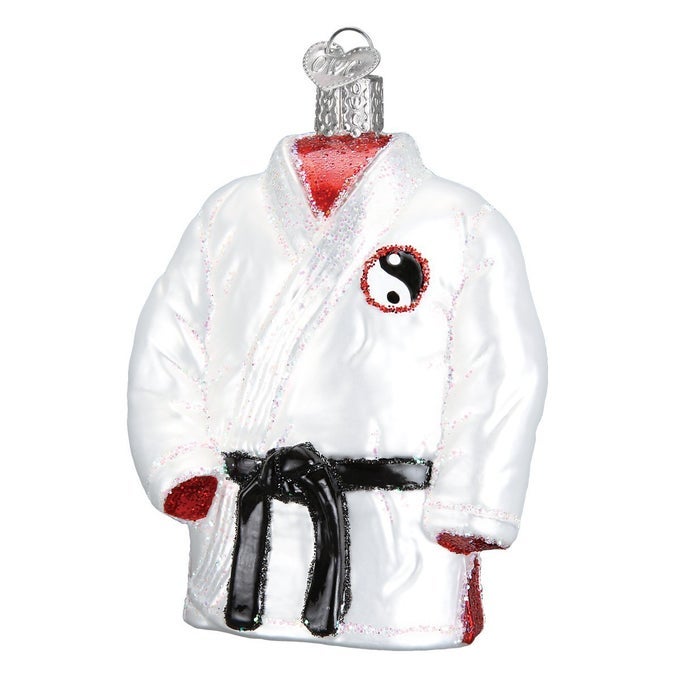 Sports Collection Glass Blown Ornaments for Christmas Tree Martial Arts Robe