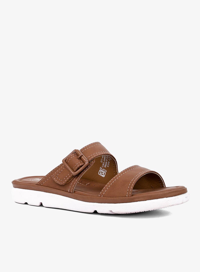 Bata Comfit Double Strap Flat Sandals - Image 2