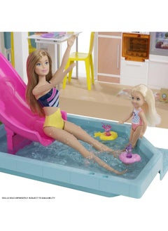 Barbie Dreamhouse (3.75-ft) Dollhouse with Pool, Slide, Elevator, Lights & Sounds