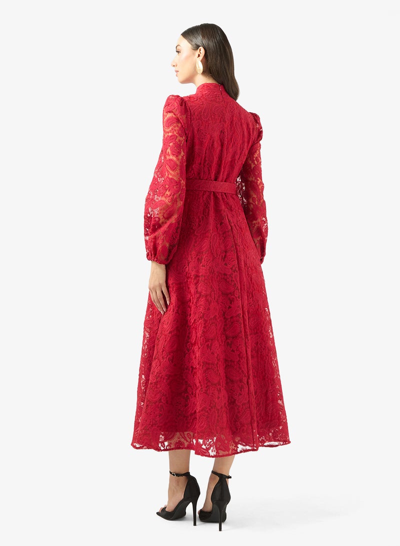 Khizana Lace A-line Dress - Image 2