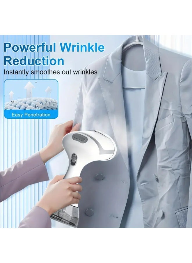 مكواة بخار محمولة للملابس، مكواة بخار يدوية بقوة 1500 واط، تسخين سريع في 20 ثانية، خزان مياه كبير سعة 300 مل، مزيل تجاعيد مناسب للسفر، مكواة بخار للأقمشة للاستخدام المنزلي والسفر - Image 4