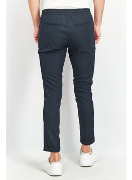 THE KOOPLES Men Regular Fit Plain Casual Pants, Navy  - Image 2