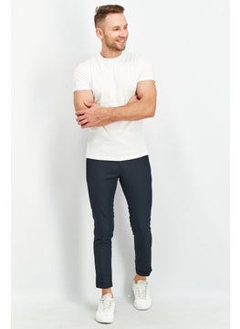 THE KOOPLES Men Regular Fit Plain Casual Pants, Navy  - Image 4