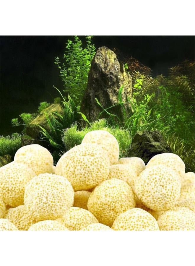 B&K Bio Ball حوض السمك المسامي السيراميك وسيط مرشح خزان الأسماك منزل البكتيريا للمياه العذبة البحرية خزان حوض السمك الترشيح 500 جرام - Image 2