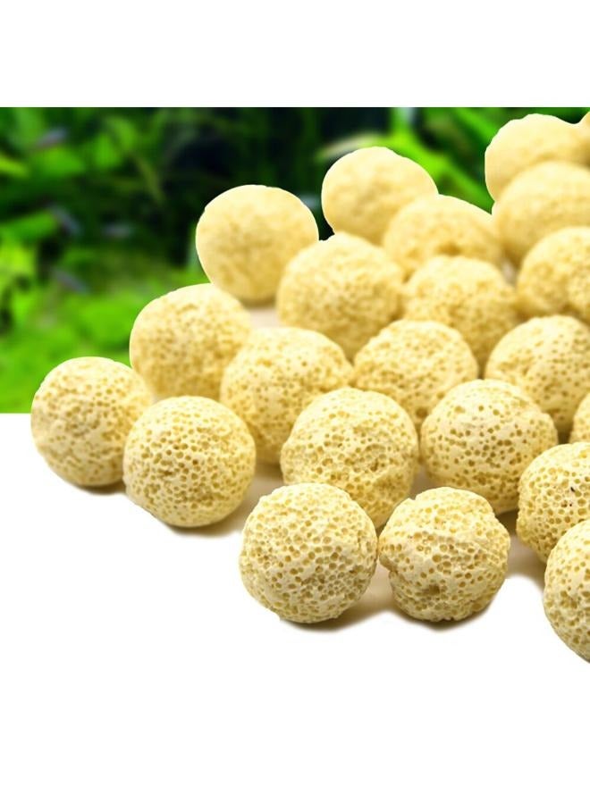 B&K Bio Ball حوض السمك المسامي السيراميك وسيط مرشح خزان الأسماك منزل البكتيريا للمياه العذبة البحرية خزان حوض السمك الترشيح 500 جرام - Image 3