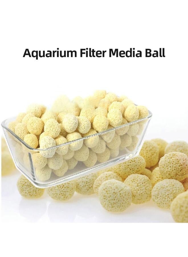 B&K Bio Ball حوض السمك المسامي السيراميك وسيط مرشح خزان الأسماك منزل البكتيريا للمياه العذبة البحرية خزان حوض السمك الترشيح 500 جرام - Image 4