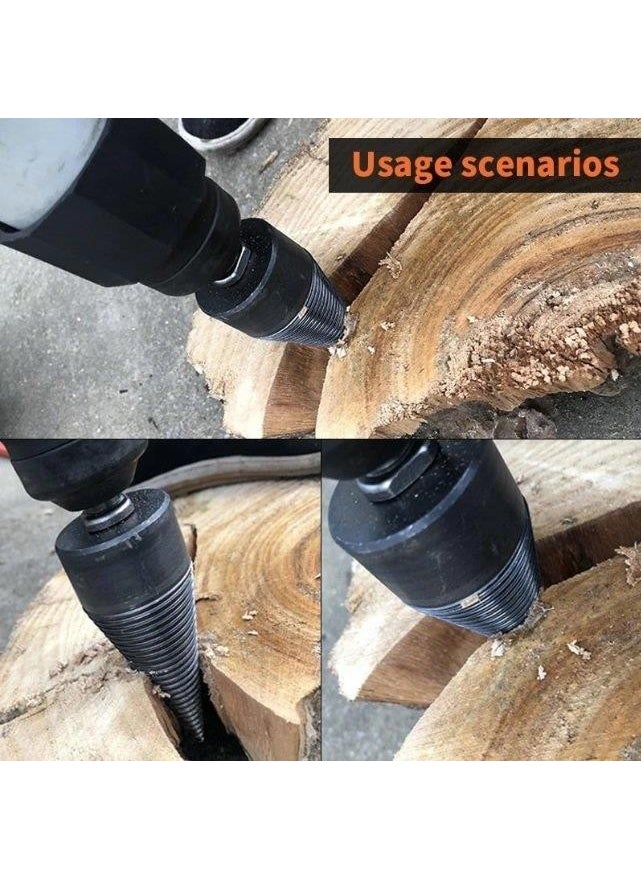 Glryz Wood Fireplace Wood Log Splitting Splitting Drill Bit  - Image 2