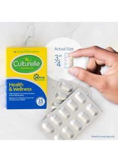 Culturelle Health & Wellness Daily Probiotic for Women & Men, 50 Count, 15 Billion CFUs & A Proven-Effective Probiotic Strain Support your Immune System, Gluten Free, Soy Free, Non-GMO  - Image 4