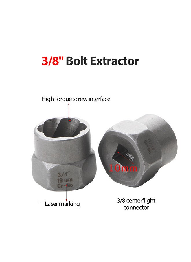 26-Piece Bolt Extractor Set Spiral Screw Extractor Set and Drill Bits Extraction Socket Set for Removing Damaged Rusted Rounded Bolts Nuts and Screws