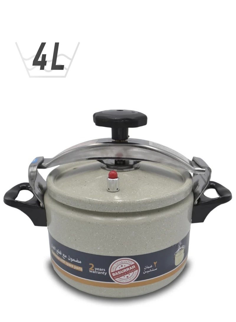 باصرة 4 Liters / 5 Liters / 7 Liters / 9 Liters / 11 Litersلا شيء قدر ضغط مصنوعة من الجرانيت والألومنيوم من باصرة لون فستقي/ 4لتر / 5لتر / 7لتر / 9 لتر / 11لتر فستقي - Image 1