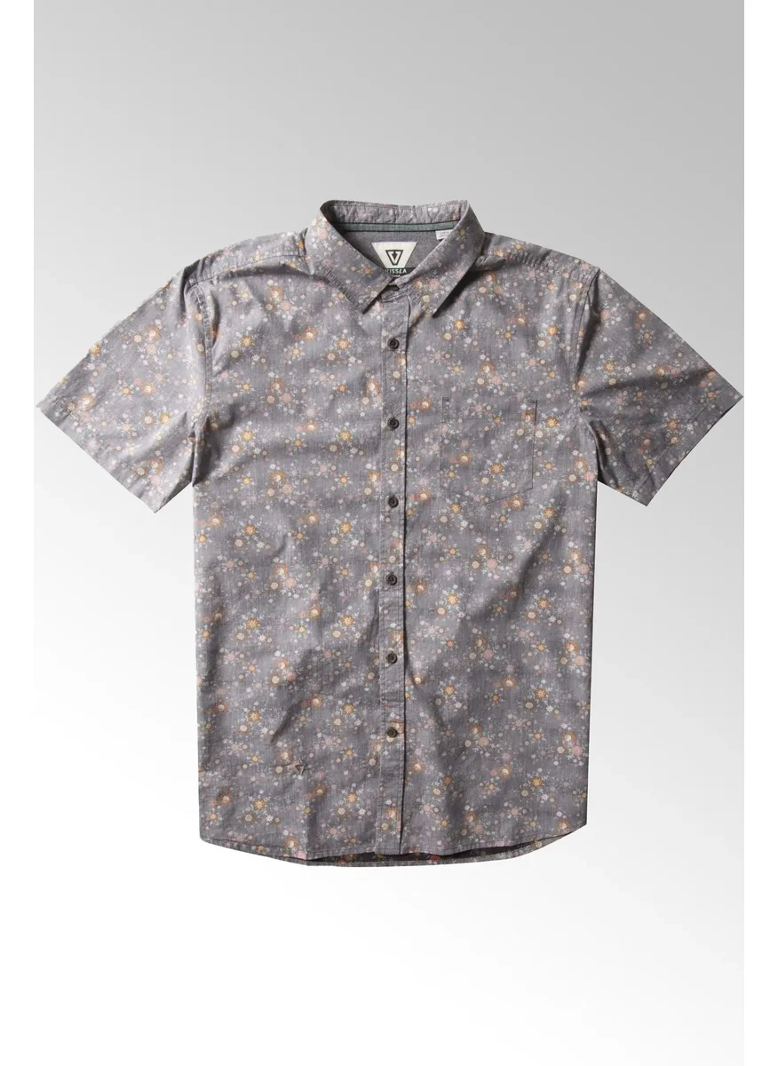Vissla Barrier Eco Shirt Purple Grey 100% Organic Cotton
