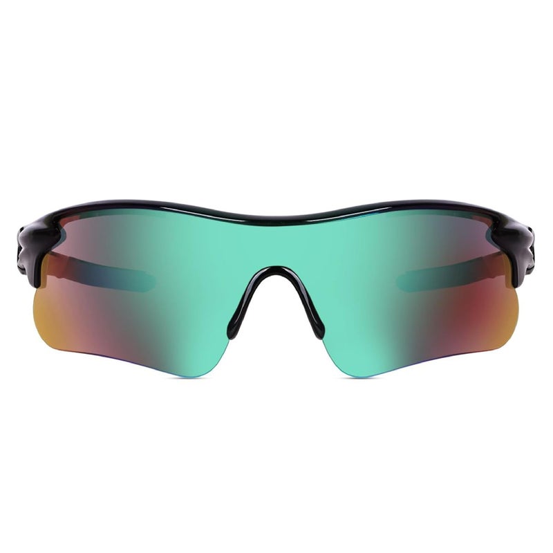 Dervin Non Polarized Oversized Sports Sunglasses for Men Women, Outdoor Cricket Cycling Hiking Fishing Sunglasses - Image 2