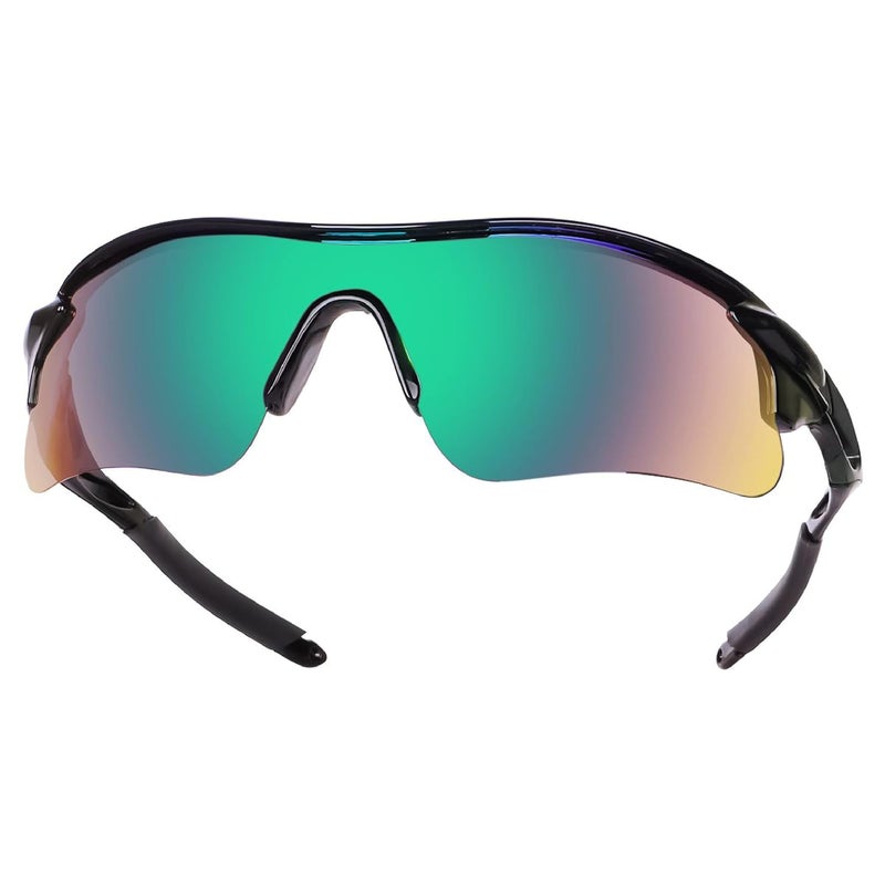Dervin Non Polarized Oversized Sports Sunglasses for Men Women, Outdoor Cricket Cycling Hiking Fishing Sunglasses - Image 3