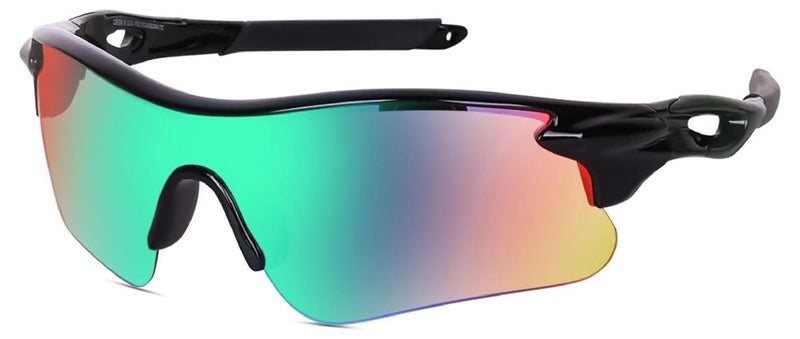 Dervin Non Polarized Oversized Sports Sunglasses for Men Women, Outdoor Cricket Cycling Hiking Fishing Sunglasses - Image 1