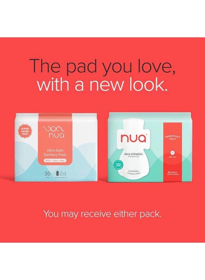 نوا ألترا سيف | 30 فوطة صحية للتدفق الغزير - مقاس XL+ | عبوة موفرة للغاية | مانعة للتسرب وخالية من المواد السامة (عبوة من 30 فوطة) - Image 4