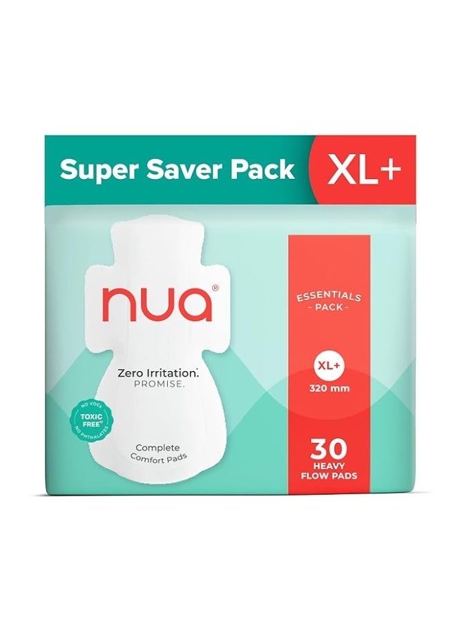 نوا ألترا سيف | 30 فوطة صحية للتدفق الغزير - مقاس XL+ | عبوة موفرة للغاية | مانعة للتسرب وخالية من المواد السامة (عبوة من 30 فوطة) - Image 1