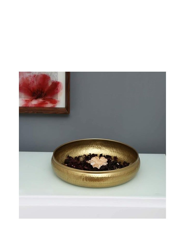LOFT OASIS, DECORE  PLATE,SET OF 2,D30.5XH6.5CMS,GOLD,METAL-182246 - Image 3
