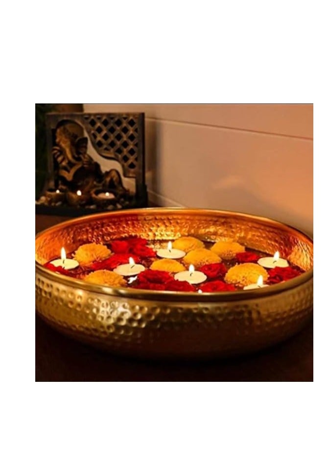 LOFT OASIS, DECORE  PLATE,SET OF 2,D30.5XH6.5CMS,GOLD,METAL-182246 - Image 4