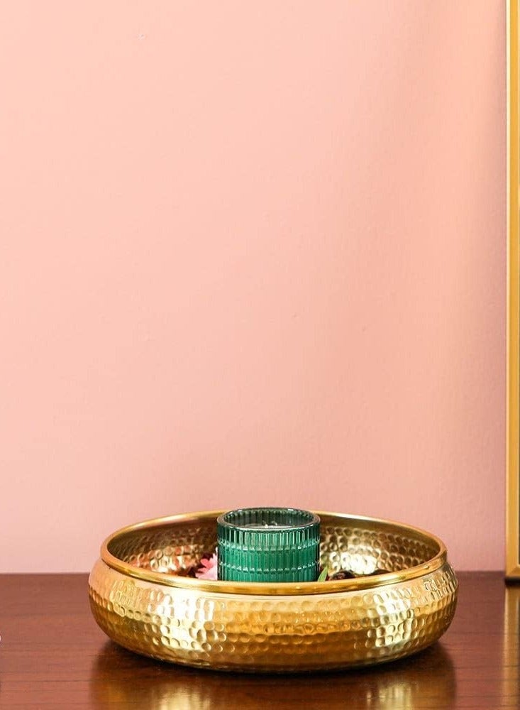 LOFT OASIS, DECORE  PLATE,SET OF 2,D30.5XH6.5CMS,GOLD,METAL-182246 - Image 5