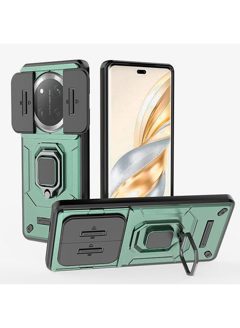 Honor X9c 5G Case Cover Protector Accessories with Camera Len Protection Anti-Scratch Shockproof Anti-Fingerprints Back Cover with 360 Car Mount Magnetic Ring Holder Case Protector