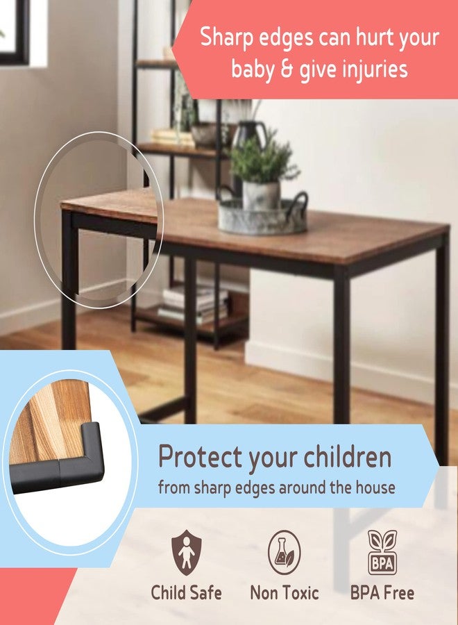 BabySafeHouse Child Proofing Pre-Taped Edge Guard Strip (13ft- Pack of 2) for Sharp Edges of Furniture & Corners (Black Color) - Image 3