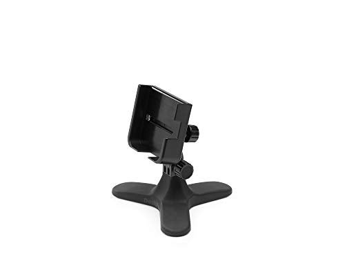 WeatherTech DeskFone Two View Universal Phone Holder for Flat Surfaces, Office, Kitchen, Nightstand - Black Plastic Knobs - Image 1