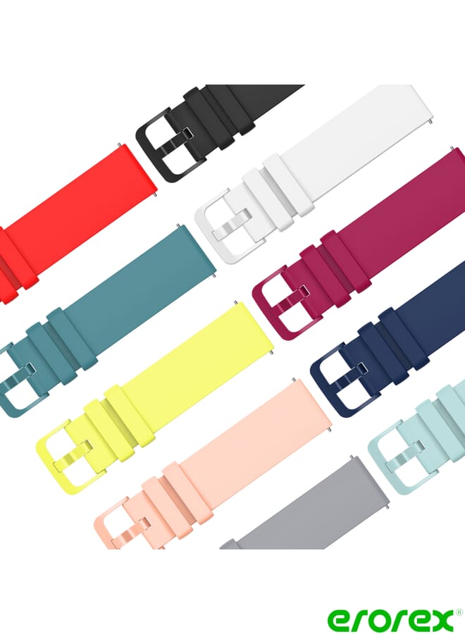 erorex Replacement Band For Xiaomi Haylou GST LS09B 22mm Solid Color Soft Silicone - Image 5