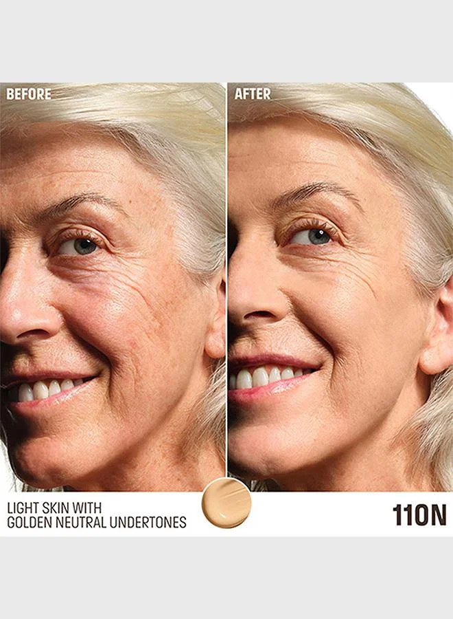 Make Up For Ever 110N (Travertine) Hd Skin-Balancing & Perfecting Foundation​ - 110N (Travertine) for Women | Best Price UAE