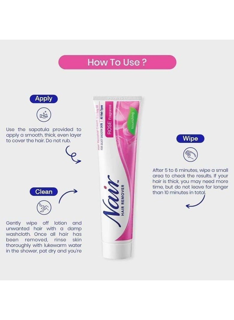 نير كريم إزالة الشعر نير برائحة الورد 110 مل - Image 3