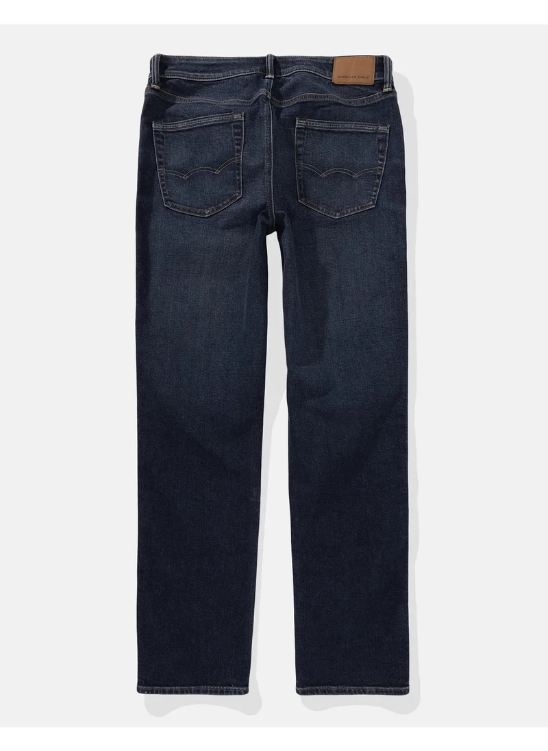 امريكان ايجل Airflex+ Athletic Rinse Straight Jeans